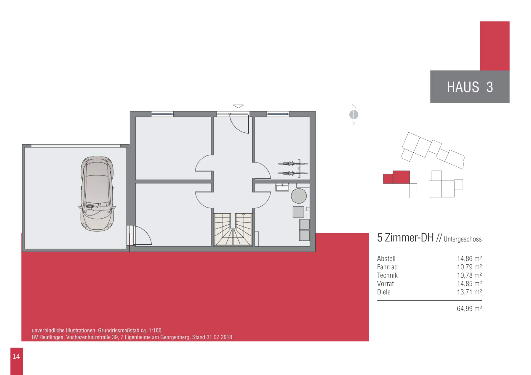 Bv Reutlingen Vochezenholzstrasse Grundriss Haus 3 Ug Englert